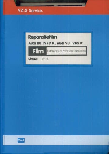 1984 Audi 80-90 Reparatiefilm Microfiche, Verzenden