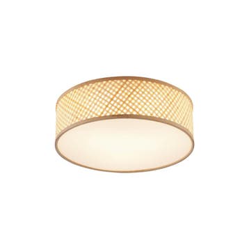 Oosterse plafondlamp bamboe naturel 40cm - Tremmo, Verzenden, Nieuw