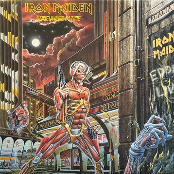 LP gebruikt - Iron Maiden - Somewhere In Time, Verzenden, Zo goed als nieuw, Overige formaten
