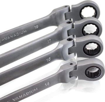 Ratelsleutelset - 12-delig - 8/22 mm - Incl. koffer, Verzenden, Nieuw