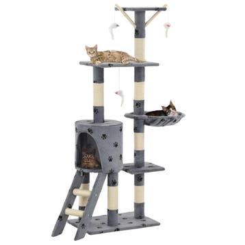 vidaXL Kattenkrabpaal met sisal krabpalen 138 cm, Verzenden, Nieuw