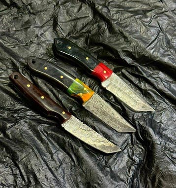 Keukenmes - Japanse mes. Handgemaakt keukenmes. Damascus