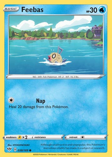Feebas 038/189 Darkness Ablaze, Ophalen of Verzenden, Nieuw, Losse kaart, Foil