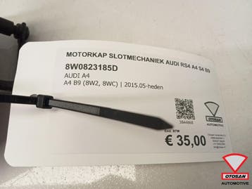 Motorkap Slotmechaniek Audi RS4 A4 S4 B9, Ophalen, Gebruikt, Audi