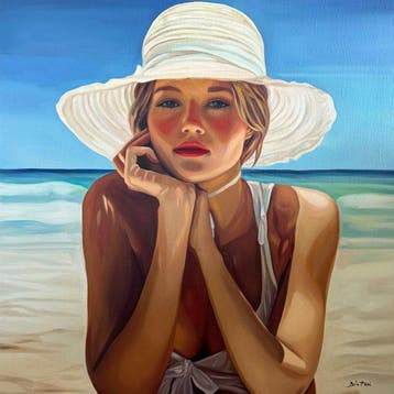 Biatturi Irina - Joie d’Eté, peinture originale à l’huile