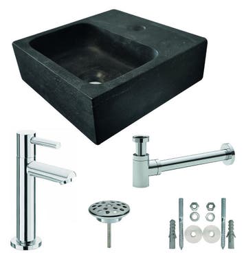 One Pack Hardstenen fontein vierkant 30x30x10  compl., Verzenden, Nieuw