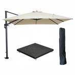 Garden Impressions Hawaii zweefparasol 300x300 cm carbon, Tuin en Terras, Verzenden, Nieuw
