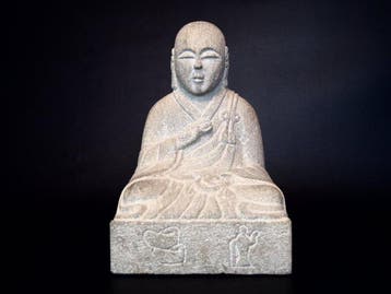 Steen - Kobo Daishi , die de Shikoku-pelgrimsroute
