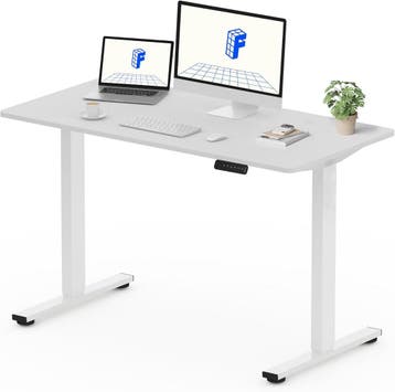 Zit sta bureau - Elektrisch - Verstelbaar - 120 x 60 cm - QE, Huis en Inrichting, Verzenden, Zo goed als nieuw