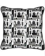 Luxe Sierkussen Santiago Zwart, Huis en Inrichting, Nieuw, Zwart, Vierkant