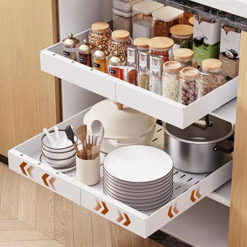 Uittrekbare lade set | Verstelbaar 43-68cm | Retourdeal 40%, Zo goed als nieuw, Minder dan 100 cm, 25 tot 50 cm, 50 tot 100 cm