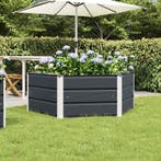vidaXL Plantenbak Antraciet 129 x 129 x 45 cm Staal, Tuin en Terras, 100 cm of meer, Verzenden, Nieuw, Metaal