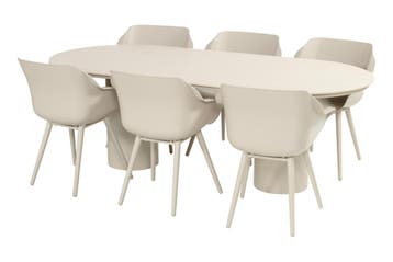 Hartman Sophie/Valencia ovale tuinset voor 6 personen, Tuin en Terras, Tuinsets en Loungesets, Verzenden, Nieuw, Kunststof, Tuinset