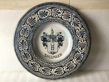 Schotel - Keramiek - Familiewapen Sollinger
