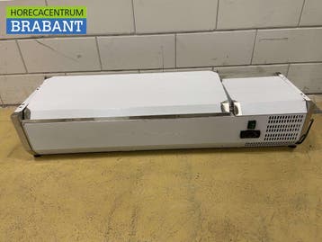 RVS Opzetvitrine Opzet koelvitrine saladière 5 x 1/4 GN 120, Ophalen of Verzenden, Nieuw in verpakking