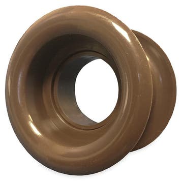 Rond deurrooster Ø40mm - kunststof bruin, Verzenden, Nieuw