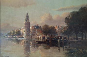 Jan Knikker jr. (1911-1990) - Amsterdams stadsgezicht
