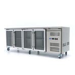 Koelwerkbank - 223 cm - 4 Glazen Deuren, Verzenden, Nieuw in verpakking, Koelen en Vriezen
