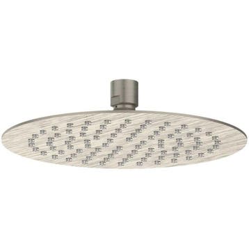 IVY Hoofddouche Slim 20 cm - Eco-air - Geborsteld Nickel, Ophalen of Verzenden, Nieuw