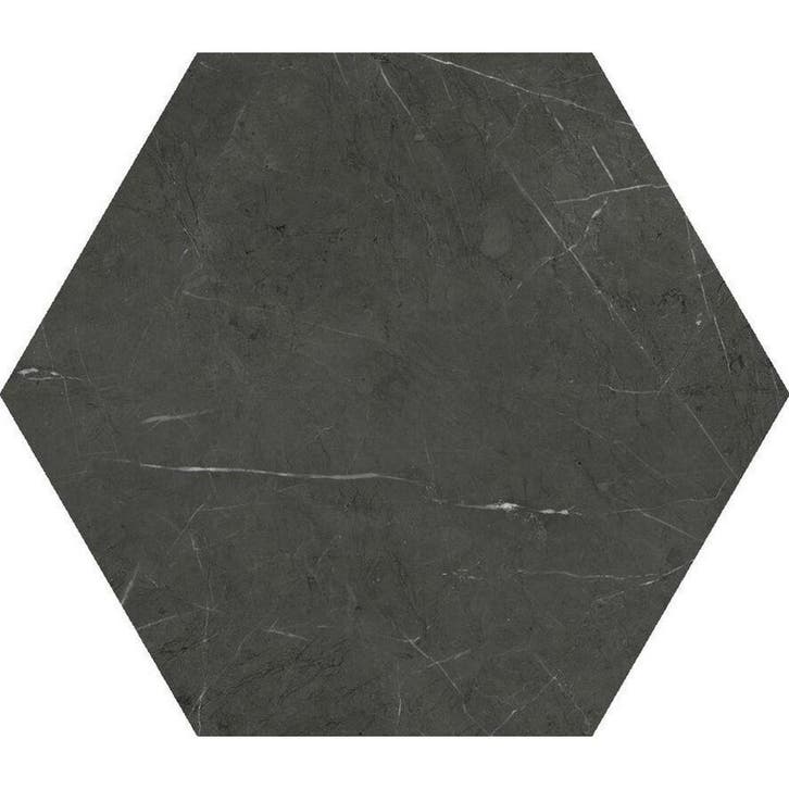 Vloertegel Cifre Ceramica Hexagon Marquina Marmerlook 15x17, Doe-het-zelf en Verbouw, Tegels, Ophalen of Verzenden