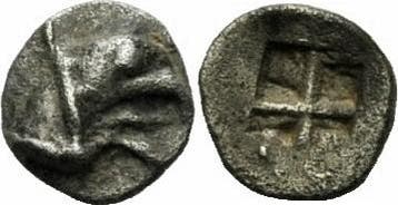 475-450 v Chr Teos Phokaia Ionien Tetartemorion 475-450 G..., Verzenden