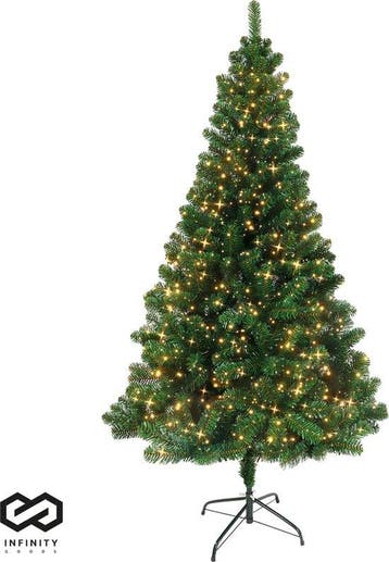 2dekans | Infinity Goods Kunstkerstboom Met LED Verlichting, Ophalen of Verzenden, Zo goed als nieuw