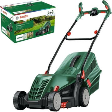 Bosch Elektrische Grasmaaier 37cm | Retourdeal 59% Korting, Cirkelmaaier, Gebruikt, Elektrische grasmaaier, Ophalen of Verzenden