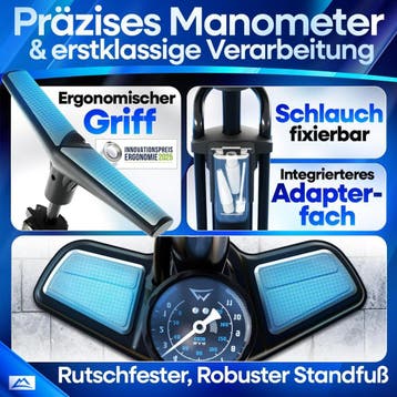 2dekans | NEXTCOVER® fietspomp Alle ventielen -, Fietsen en Brommers, Fietsaccessoires | Overige Fietsaccessoires, Ophalen of Verzenden
