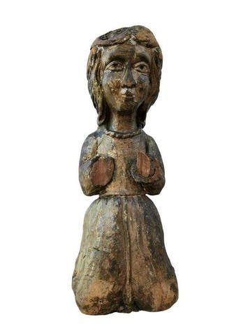 Beeld, Unorante - 36 cm - Hout, Antiek en Kunst