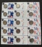 Frankrijk. 2 Euro 2020 Recherche Médicale (15 coincards)