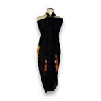 Sarong / pareo - Strandkleding wikkelrok - Tie dye Zwart, Ophalen of Verzenden, Nieuw