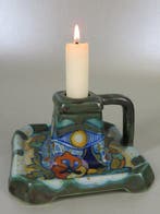 Jugendstil kandelaar, Corona Gouda 1918 - Kandelaar -