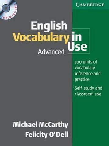 English Vocabulary In Use Advanced With Answers And Cd-Rom, Boeken, Verzenden, Gelezen, Michael Mccarthy