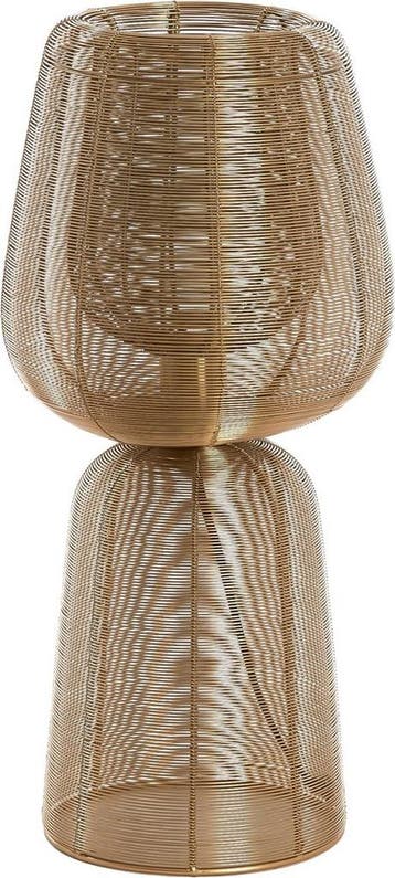 2dekans | Light & Living Tafellamp Aboso - Goud - Ø24cm -, Ophalen of Verzenden, Nieuw