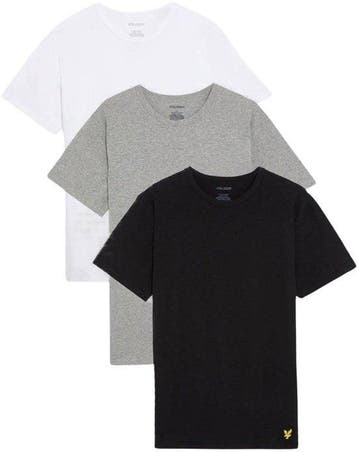 2dekans | Lyle & Scott Basic Lounge Shirt Heren (3-pack) -, Kleding | Heren, Ophalen of Verzenden, Zo goed als nieuw, Maat 48/50 (M)