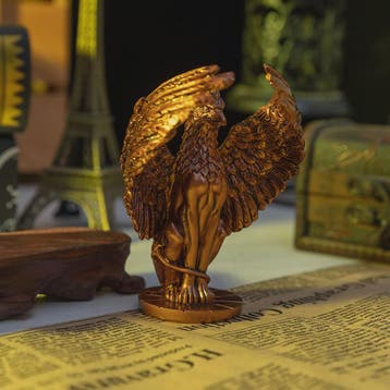 Mythologische Griffioen Beeldje - Uniek Hars Ambacht voor Bu