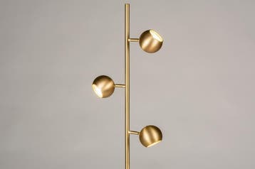 Rietveld Vloerlampen - Goud - Metaal, Huis en Inrichting, Verzenden, Nieuw