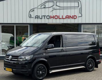 Volkswagen Transporter 2.0 TDI 75KW 102PK EURO 6 AIRCO/ CRUI, Gebruikt, Euro 6, Volkswagen, Zwart