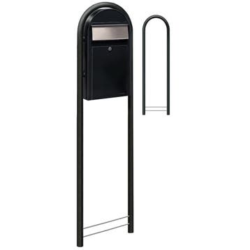 Bobi Grande S (slim) wandbrievenbus staal - zwart, Verzenden, Nieuw