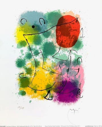 Joan Miro (1893-1983) - Hommage à Rimbaud - Artprint - 30 x