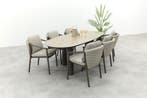 Taste Barolo/Denia 6-persoons organische tuinset 240x105 cm., Tuin en Terras, Tuinsets en Loungesets, Verzenden, Nieuw, Overige materialen
