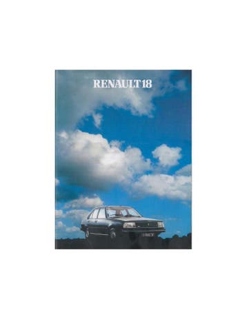 1981 RENAULT 18 BROCHURE NEDERLANDS, Nieuw, Renault, Author