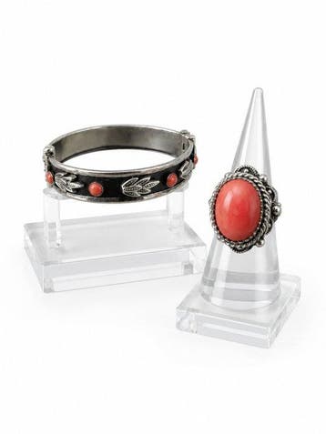 Zilver - 2-delige sieradenset, Antiek en Kunst