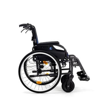 VERMEIREN D200 Split Rolstoel - Zwart/Blauw - Zitbreedte 46, Ophalen of Verzenden, Nieuw