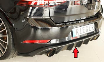 Rieger diffuser | Golf 7 GTI: 2017-2020 (vanaf Facelift) - 3, Verzenden, Nieuw, Volkswagen