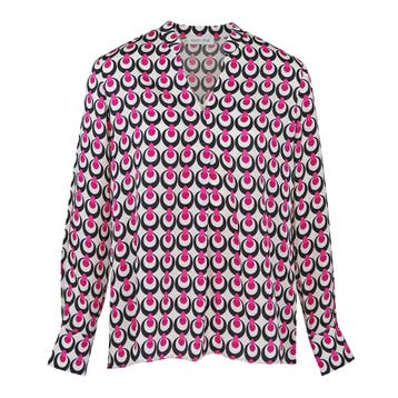 Louis and Mia • witte blouse roze motief • 36, Verzenden, Louis and Mia, Nieuw, Roze
