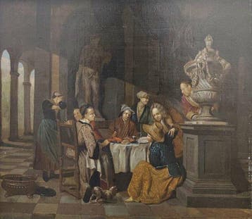 Escuela holandesa (XVII) - La Comida de Palacio