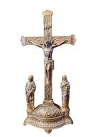 Art Nouveau Crucifix - Metaal - 1920-1930 - Zilverkleurig