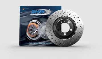 SHW 2003 Audi RS6 4.2L Right Rear Cross-Drilled Lightweight, Ophalen of Verzenden, Nieuw