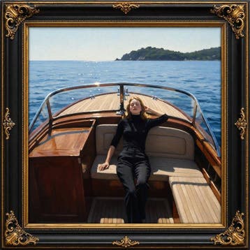 Le Yack - The Wooden Boat — Drifting Alone - Hand-signed